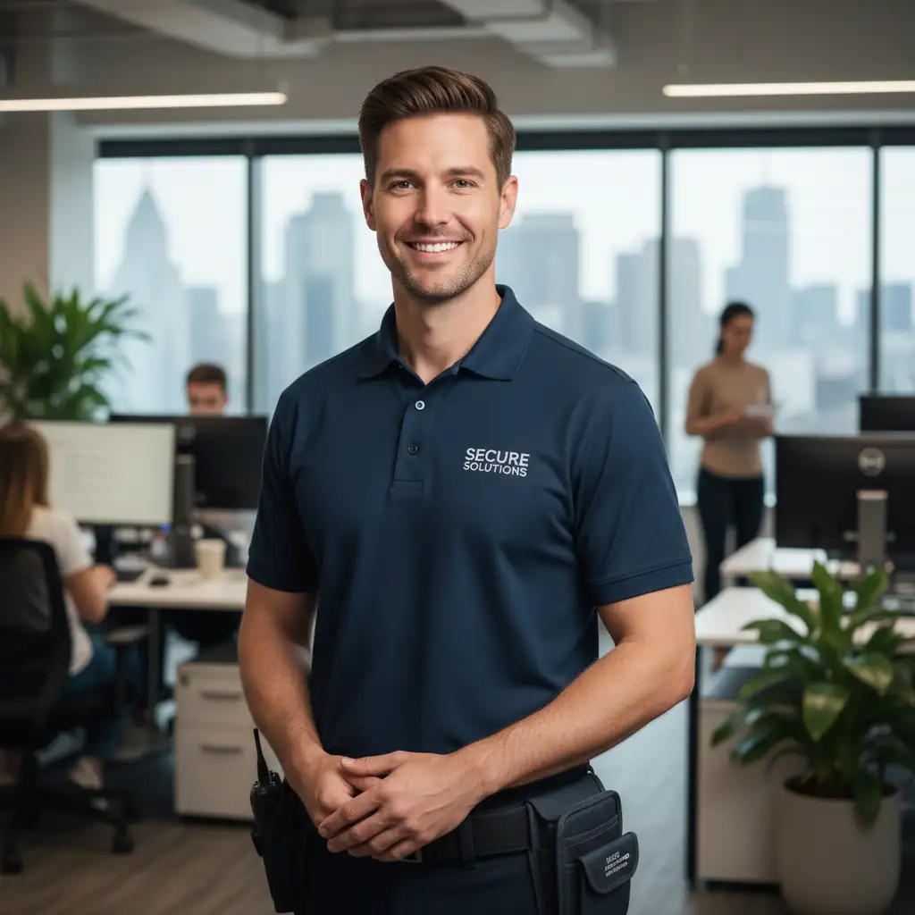 Male security technician portrait