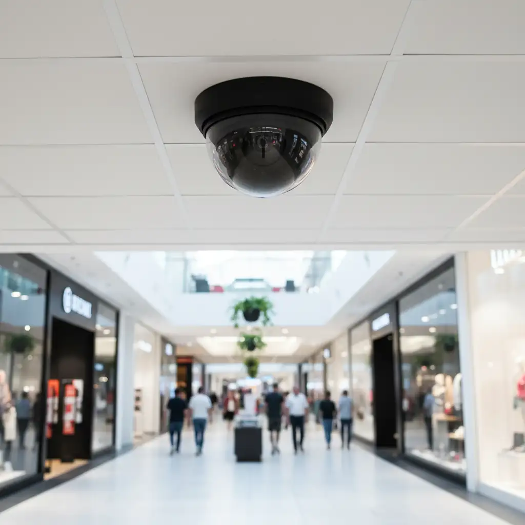 Shopping mall dome camera