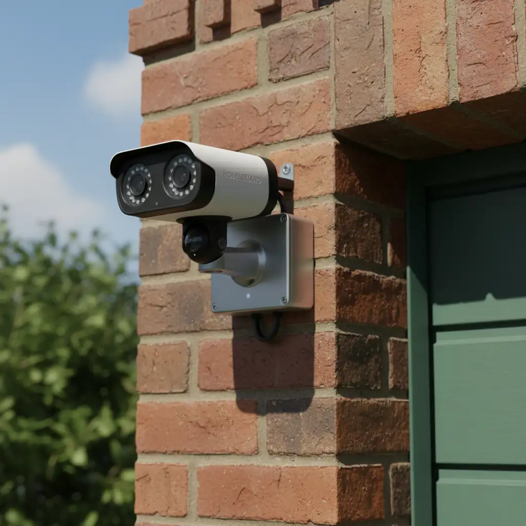 Dual-lens outdoor security camera