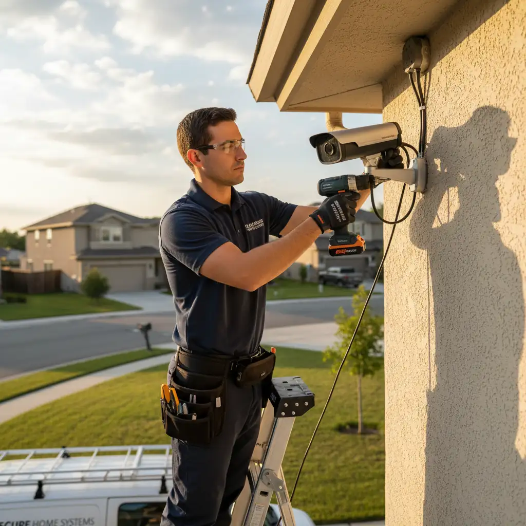 Positioning an outdoor security camera